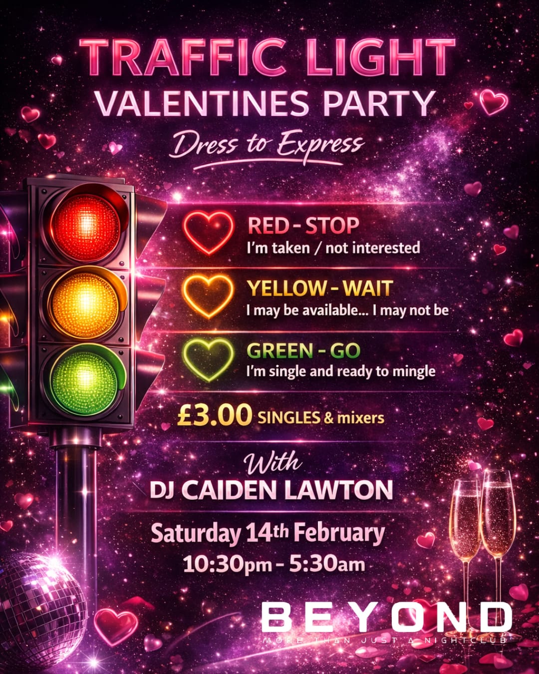 Traffic Light Valentines Party